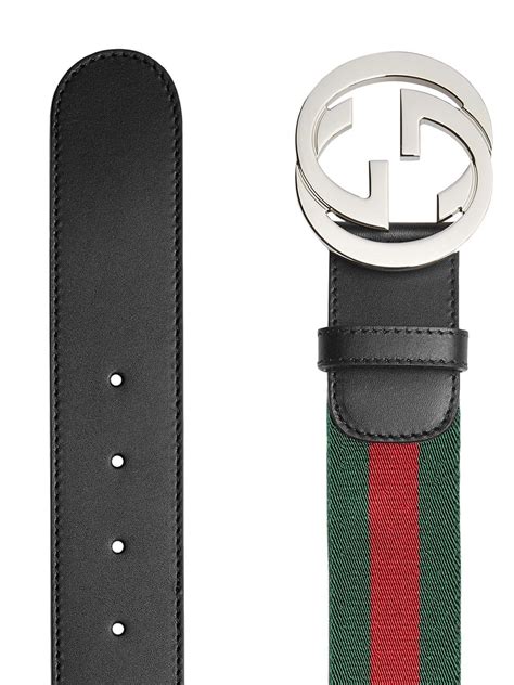 cintura gucci con nastro web|cinture gucci uomo.